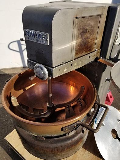 Used SAVAGE BROS S-48 Fire Mixer Mixing Kettle Caramel and Confection