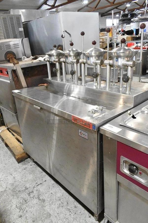 Used CROWN Steam Kettle TOC-2 Oyster Cooker + VULCAN Steam Generating Cabinet BASE