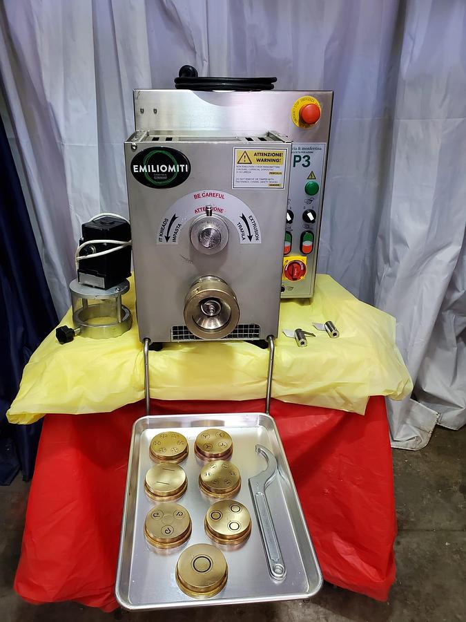 Used La MONFERRINA P3 Pasta Maker Extruder Machine + 7 DIES