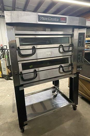 Used PizzaMaster PM822ED Double Deck STONE HEARTH Electric Pizza Oven